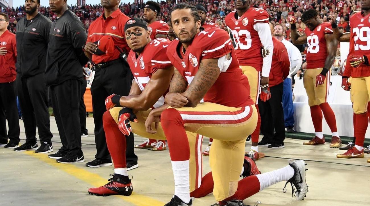 Kaepernick protesting