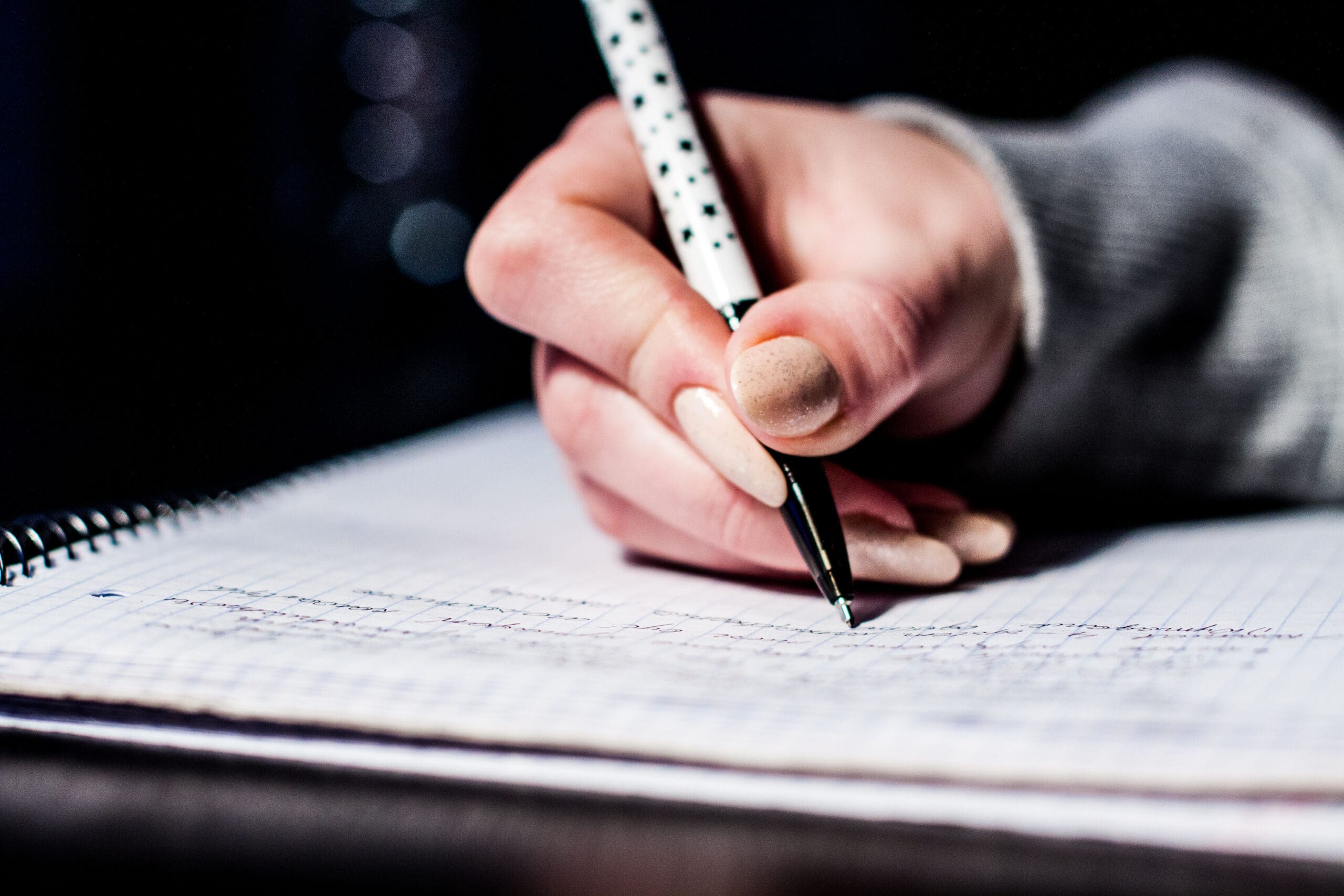 Woman writing