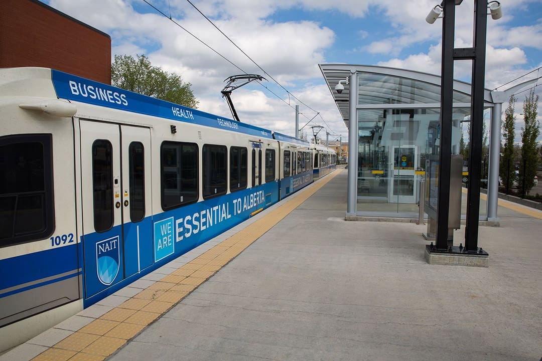 ETS LRT service NAIT station
