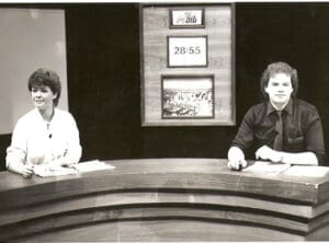 Daryl McIntyre as a student at NAIT Radio and Television Program