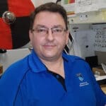 Retired Military member Patrick Backer, now NAIT staff