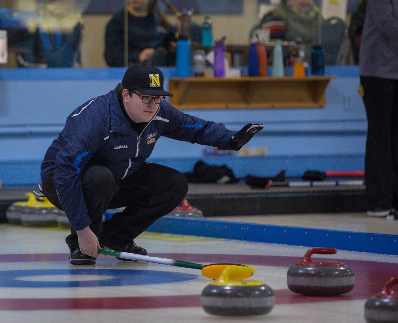 Curling captain shoots last stone