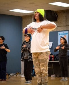 individual people dancing