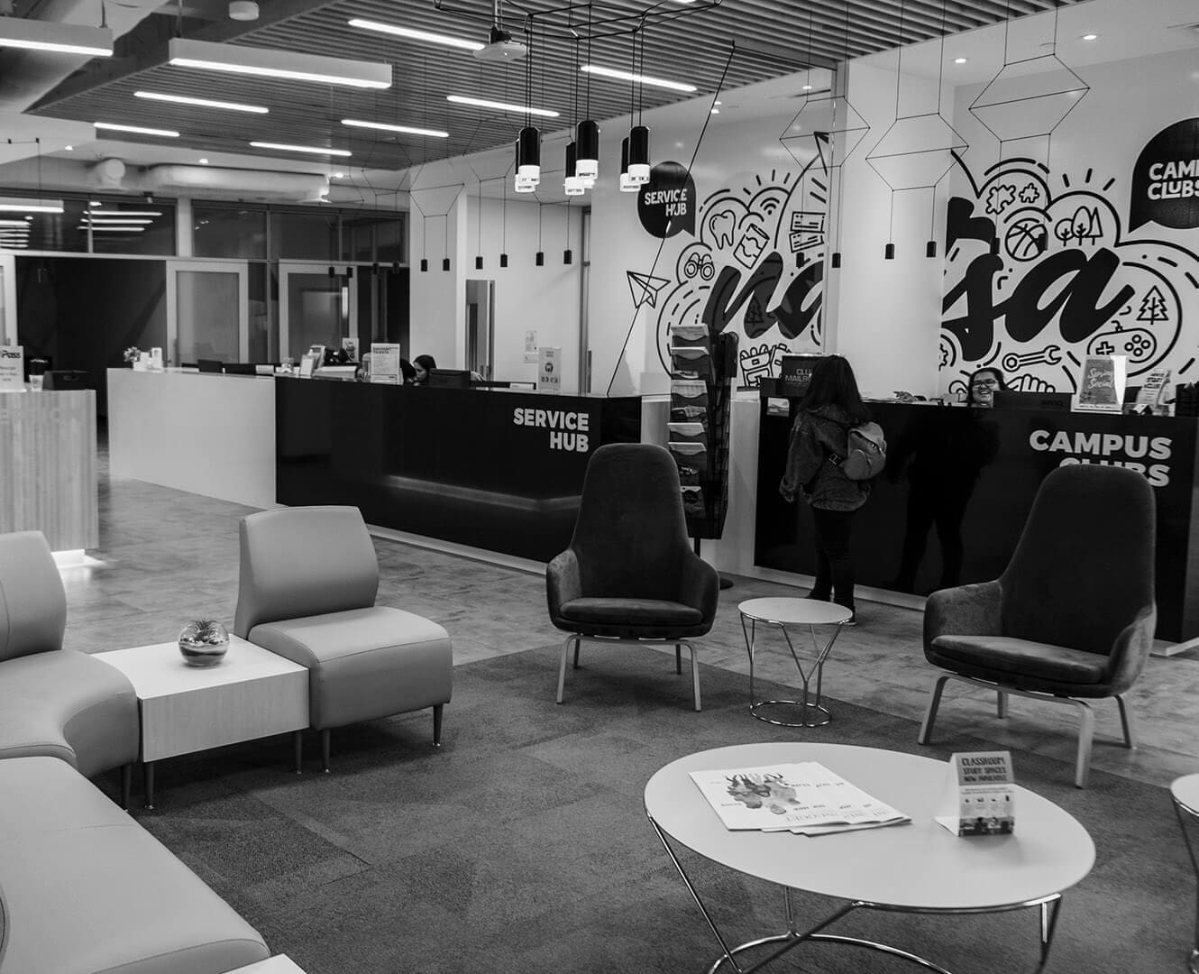 lobby of NAIT student's association