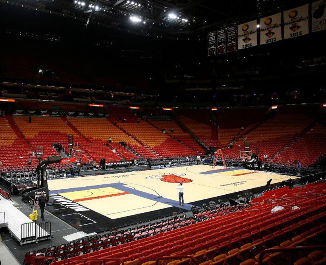 Empty MBA arena during COVID-19 Pandemic