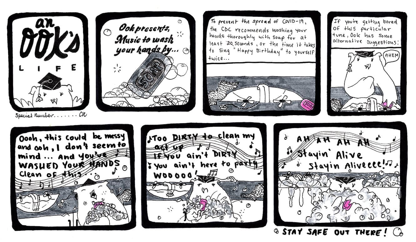 comic of Ook NAIT mascot