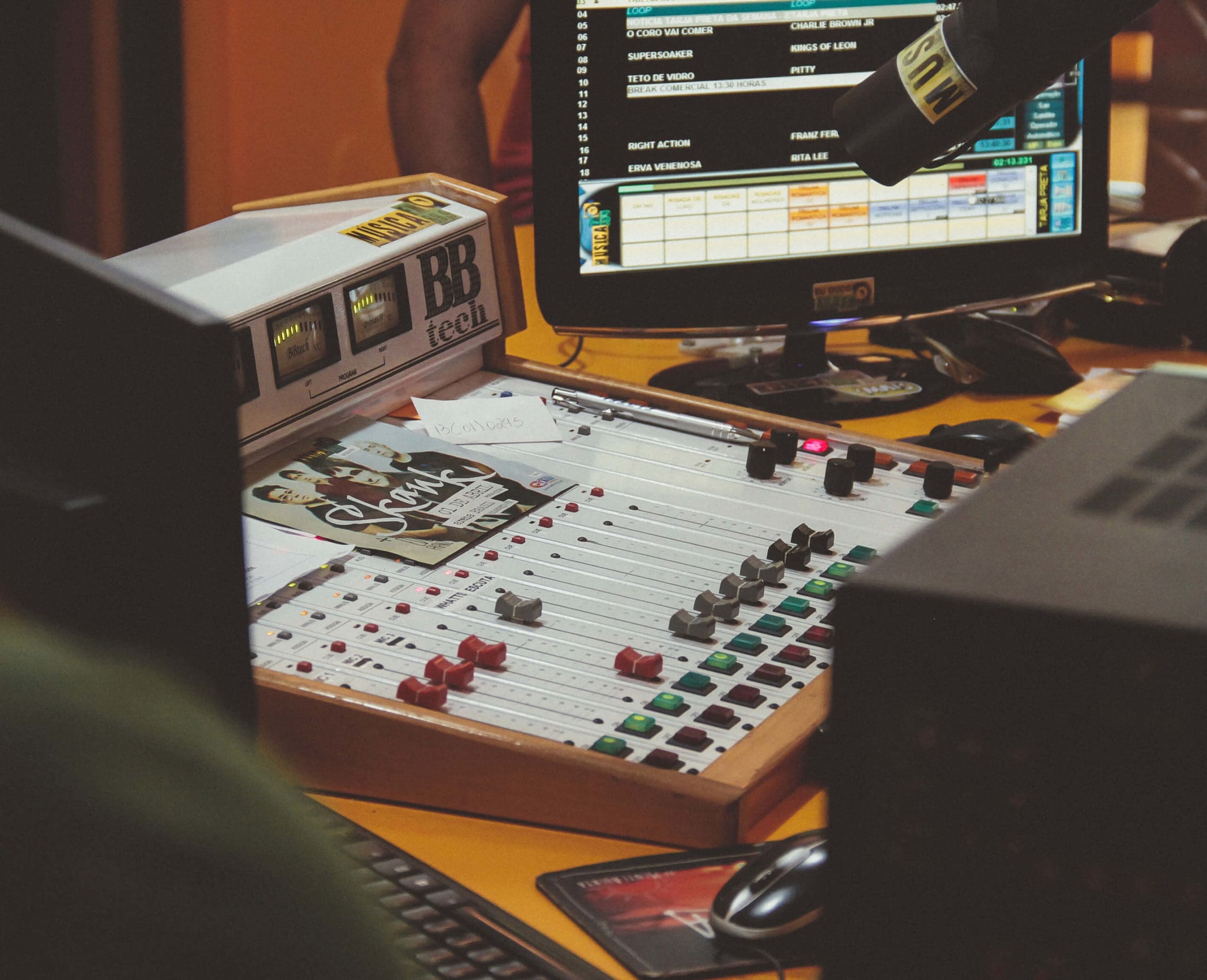 Radio broadcasting room