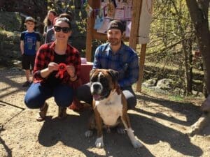 Tuna and Addie face off as pet presidents of Mill Creek Ravine Dog Park