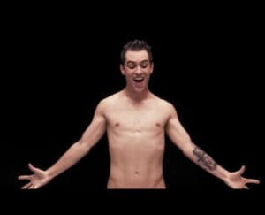 Brenden Urie naked in music video