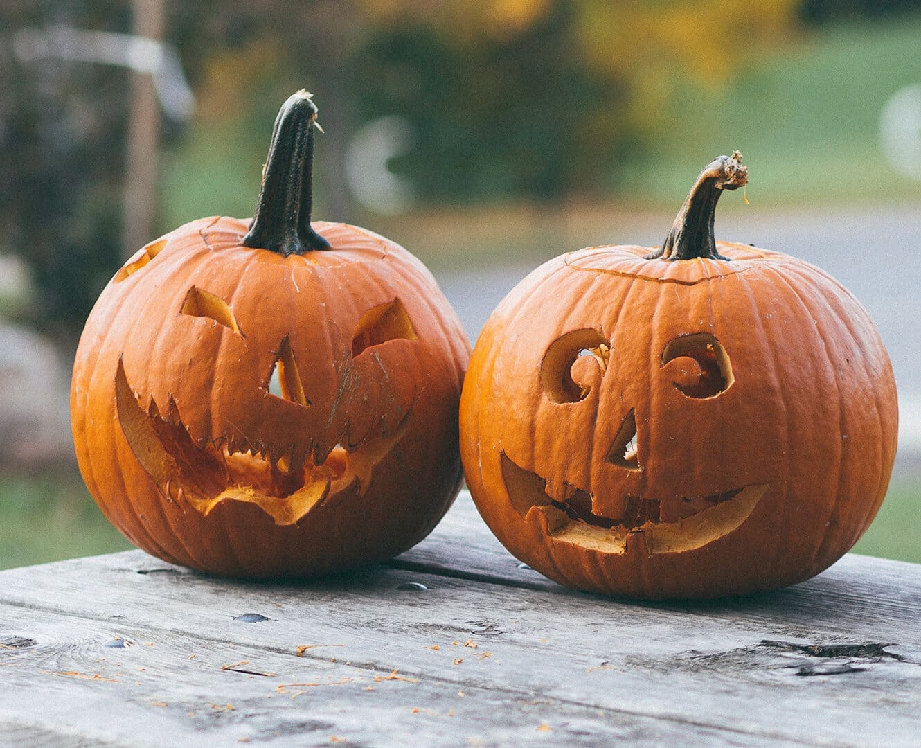How to carve the perfect pumpkin Two carved jack o lanterns