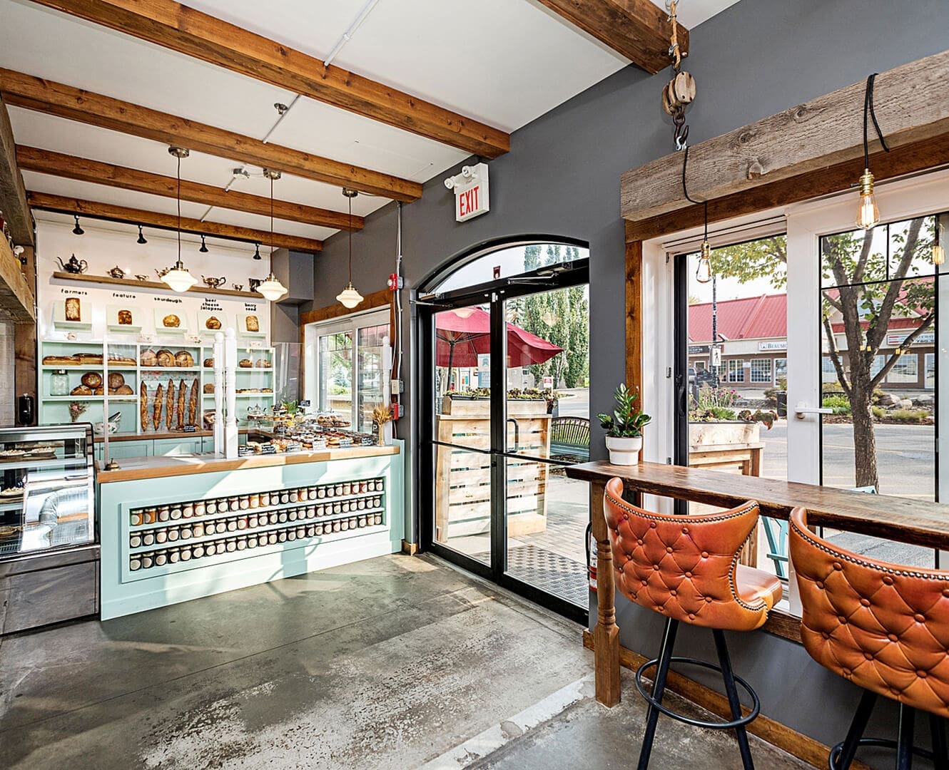 Chartier restaurant lobby in Beaumont alberta