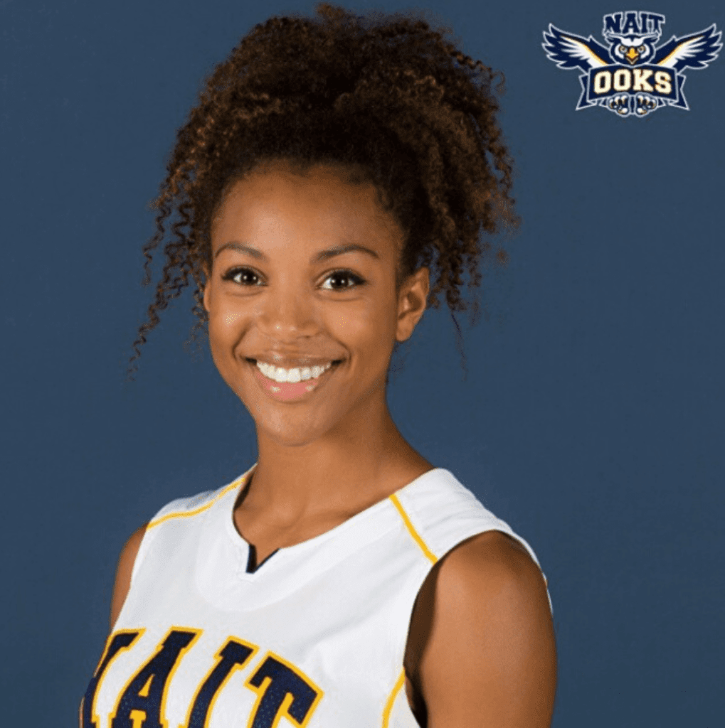 Shea-Lynn Noyes on NAIT Ooks basketball team