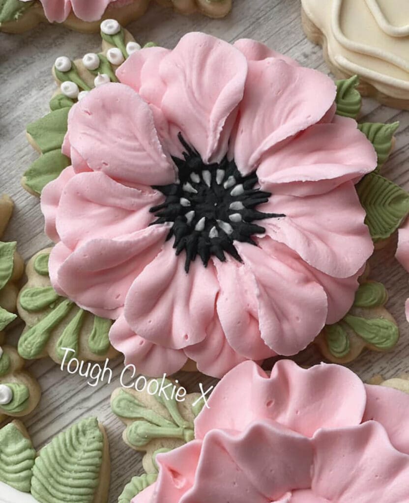 Homemade sugar cookies with icing Tough Cookie