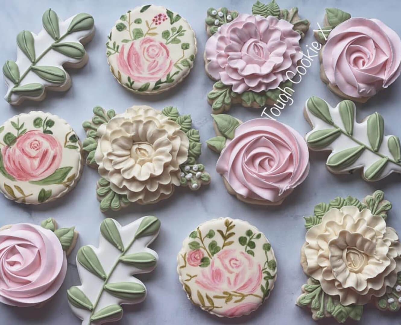 Homemade sugar cookies with icing Tough Cookie