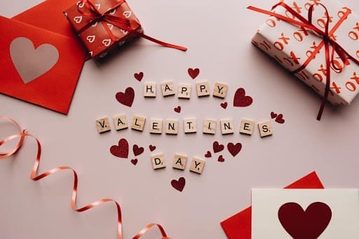 happy vday in scrabble letters
