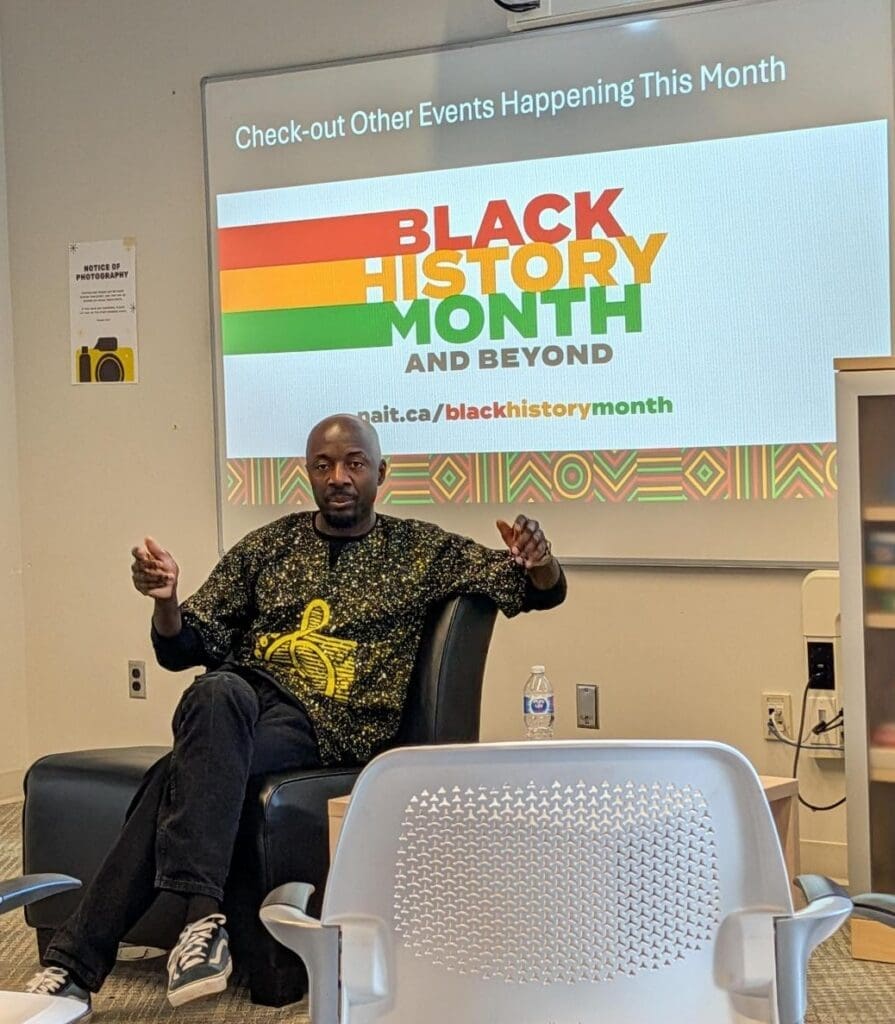 Odanye speaks at the Living Library Series. His Book was titled Making Space: Identity, Belonging, and the Sound of Community. 